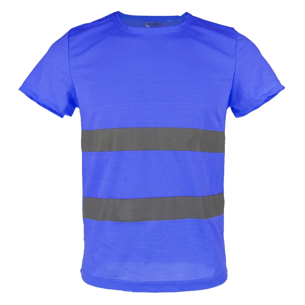 1 Piece Breathable Reflective T Shirt Safety Quick Dry High Visibility Short Sleeve L XXXL Dropshipping