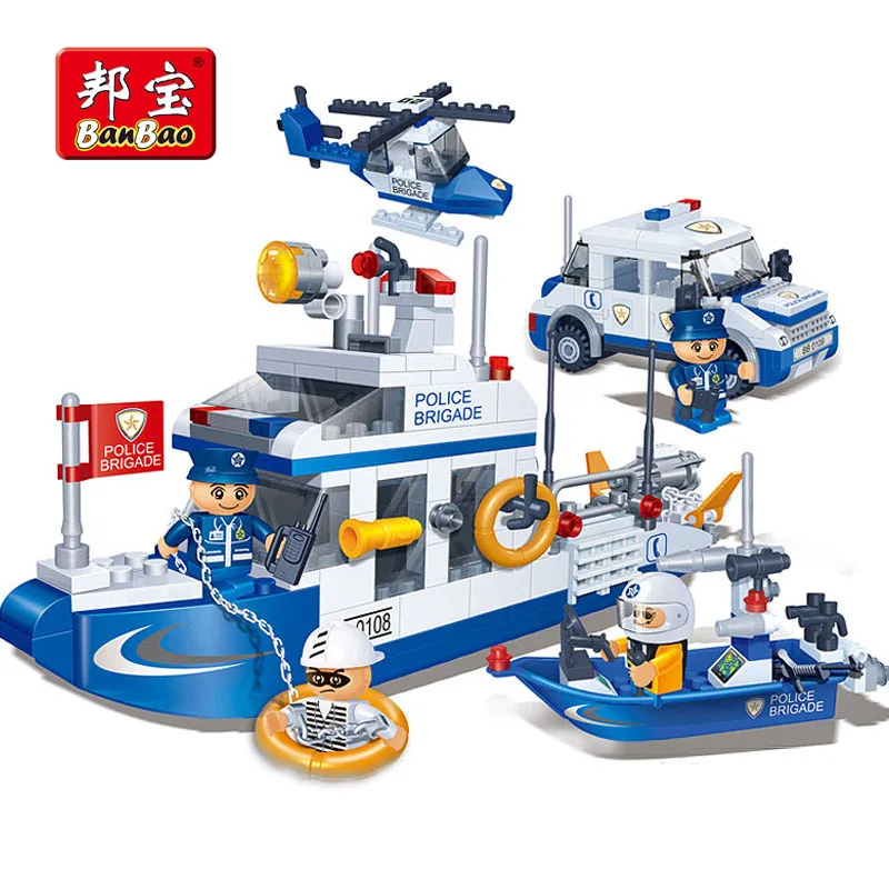 Игрушечные строительные блоки BanBao 8342 для детей друзей водяного патруля