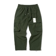 Осень-зима, новые уличные брюки-карго в стиле хип-хоп, модные армейские зеленые штаны для бега, спортивные штаны, Харадзюку, Модные свободные штаны