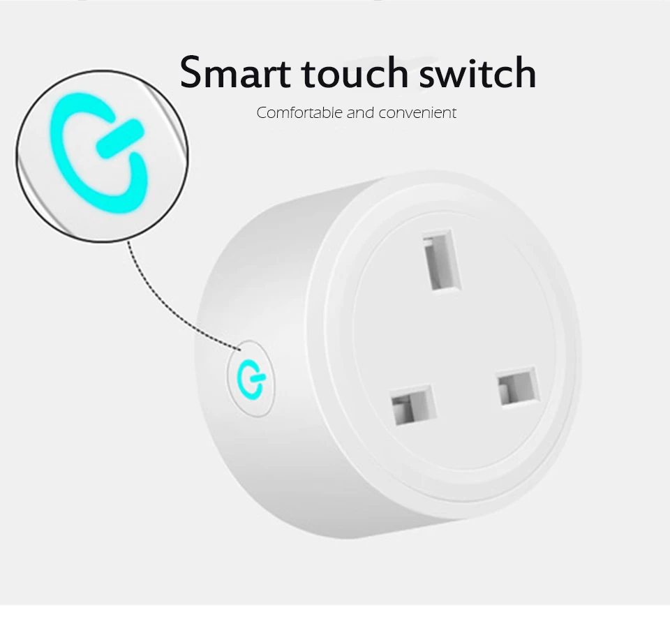1PC UK Smart Socket Wifi Wireless APP Remote Power Switch Voice Intelligent Home Power Plug for Amazon Alexa Google Outlet (7)
