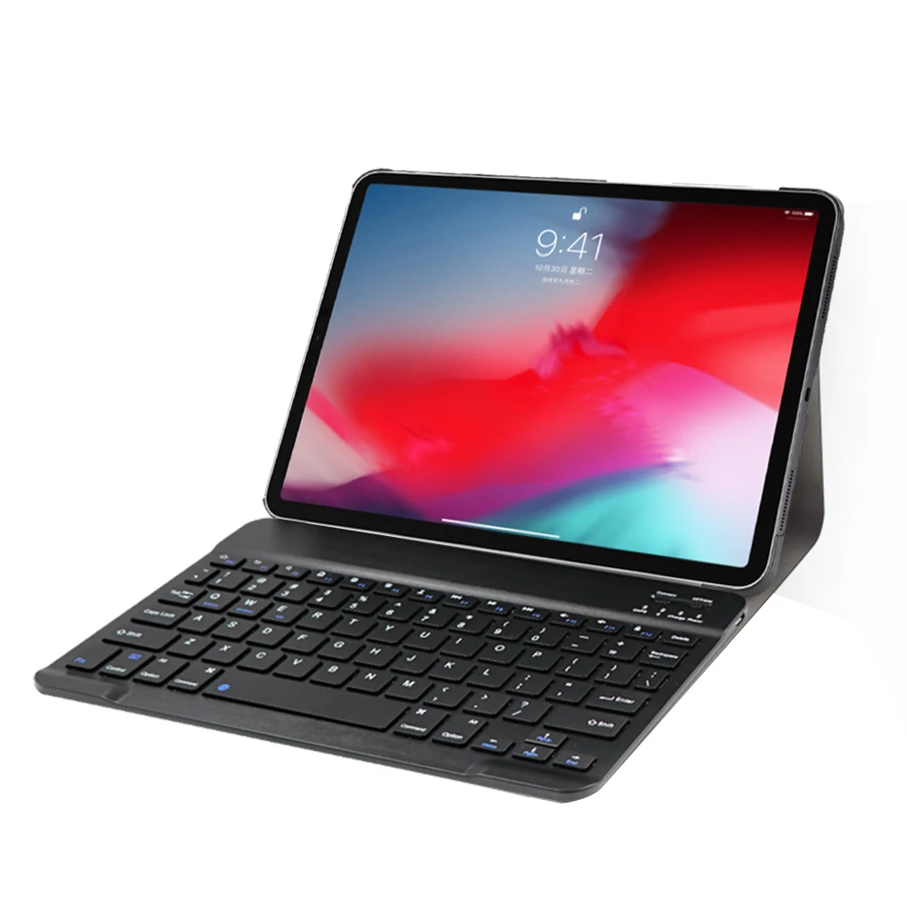 Для iPad Pro 11 чехол для iPad 11 высококачественный ультра тонкий Съемный беспроводной Bluetooth клавиатура чехол+ подарок