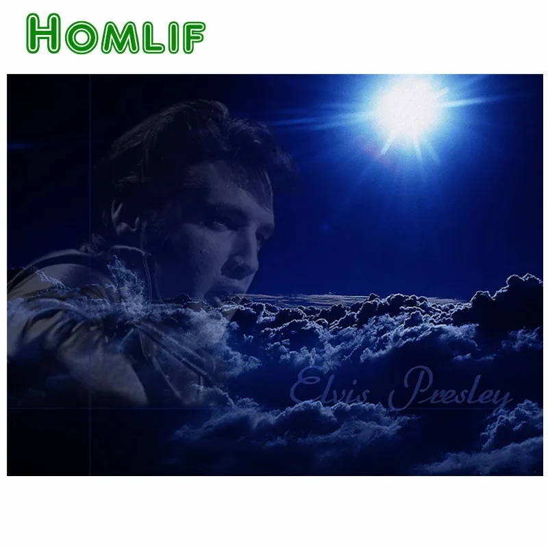 

Moon View 5D Diy Diamond Painting Elvis Presley Cross Stitch Painting 3d Diamond Embroidery round/square Diamond Mosaic Pictures
