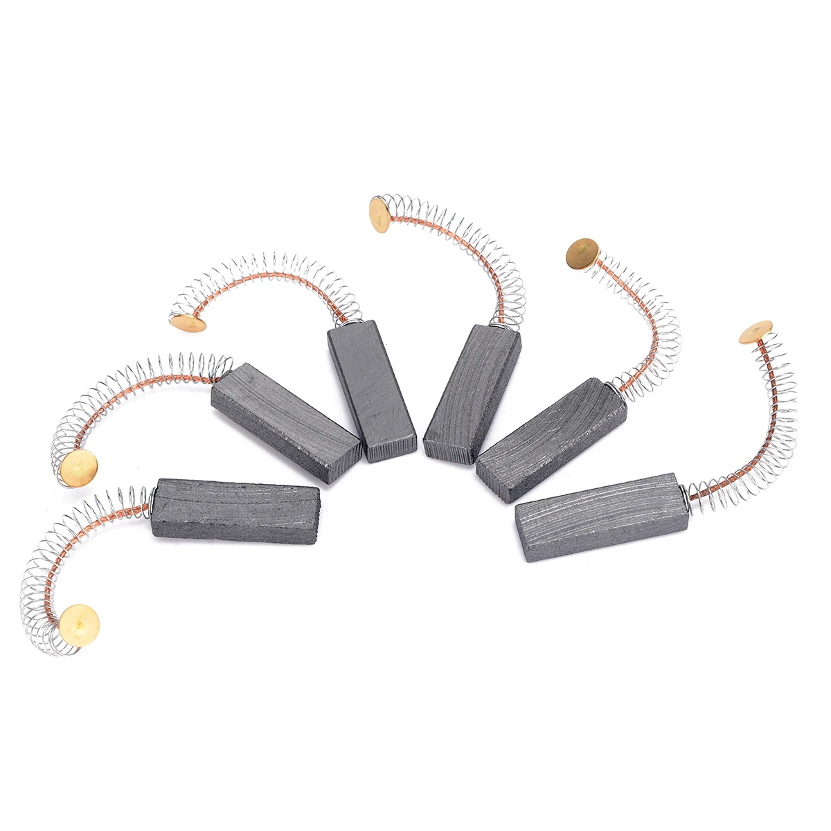 6pcs Electric Drill Motor Carbon Brushes with Spring Spare Parts Rotating Machinery Fixing Part 30*11*6mm Mayitr Power Tool
