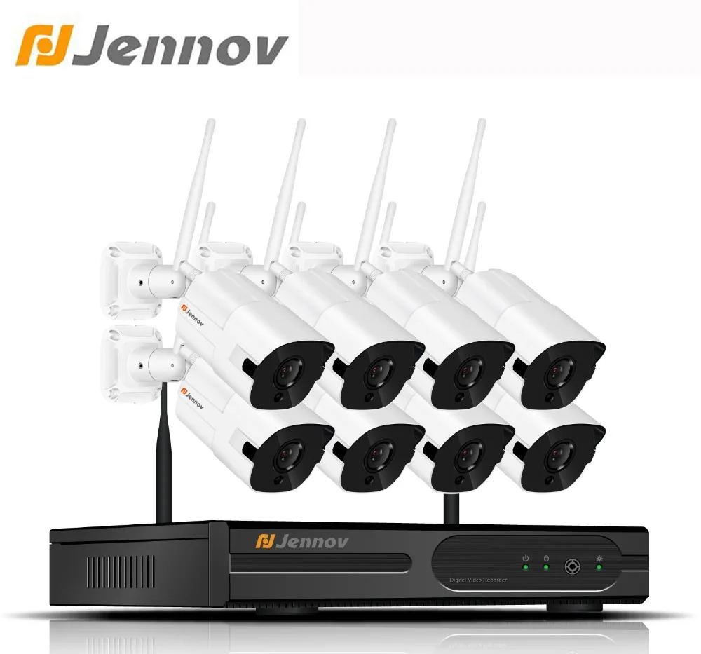 

Jennov 2MP 8CH CCTV System 1080P Wireless Home Security Camera System Video Surveillance Wifi NVR Kit Outdoor IP Camera HD P2P
