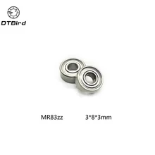 Frete grátis pcs MR83 10 MR83Z Rolamentos de Esferas Em Miniatura rolamento 3X8X3mm 3*8*3 MR83ZZ radial do eixo
