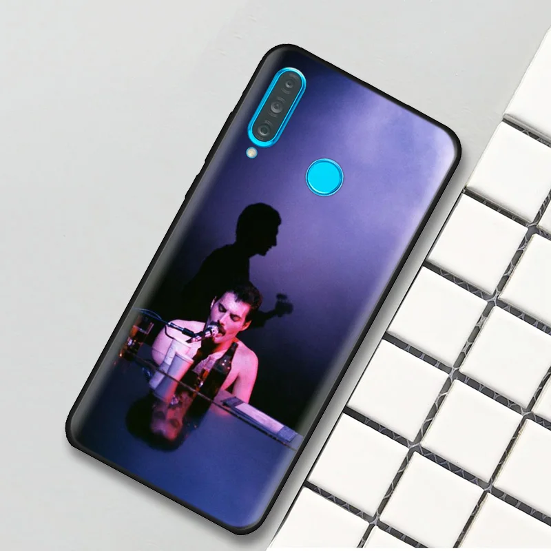 Черный силиконовый чехол для huawei P30 P20 P10 mate 20 10 Nova 5 5i Lite Pro P Smart+ Z Shell queen Freddie Mercury