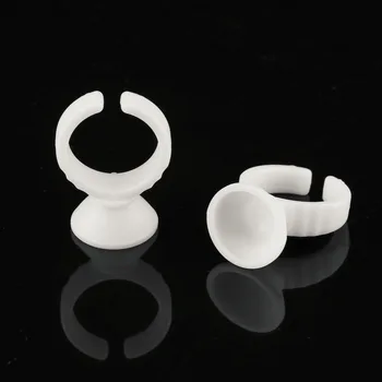 

100pcs Pc White Tattoo Ink Ring Makeup L Size Holders Tattoo Supplies Hot Selling Best Selling