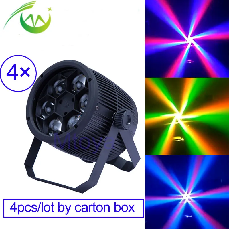 

LED Bee eye Beam Par Can 6led*10w RGBW DJ Light 4in1 LED Disco Par for Stage Party Club Wedding Uplighting DJ Par Can