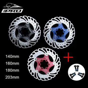 

NEW 1PC 140/160/180/203mm Mountain Bike Floating Disc Brake Rotor MTB Cycle Brake Pads 6 Bolt For SHIMANO SRAM brake pads