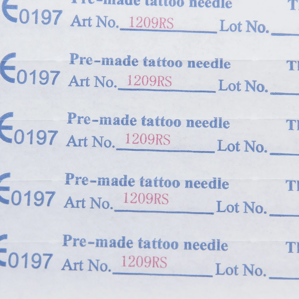 MagiDeal 50 Pieces Disposable Sterile Tattoo Needle Assorted 10 Sizes Mixed 3RL 5RL 7RL 9RL 5RS 7RS 5M1 7M1 9M1 9RM