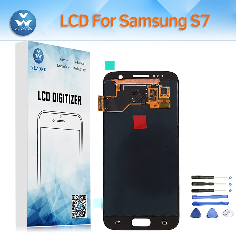 AAA испытания OLED ЖК-дисплей Дисплей для samsung Galaxy S7 G930 G930F Сенсорный экран планшета