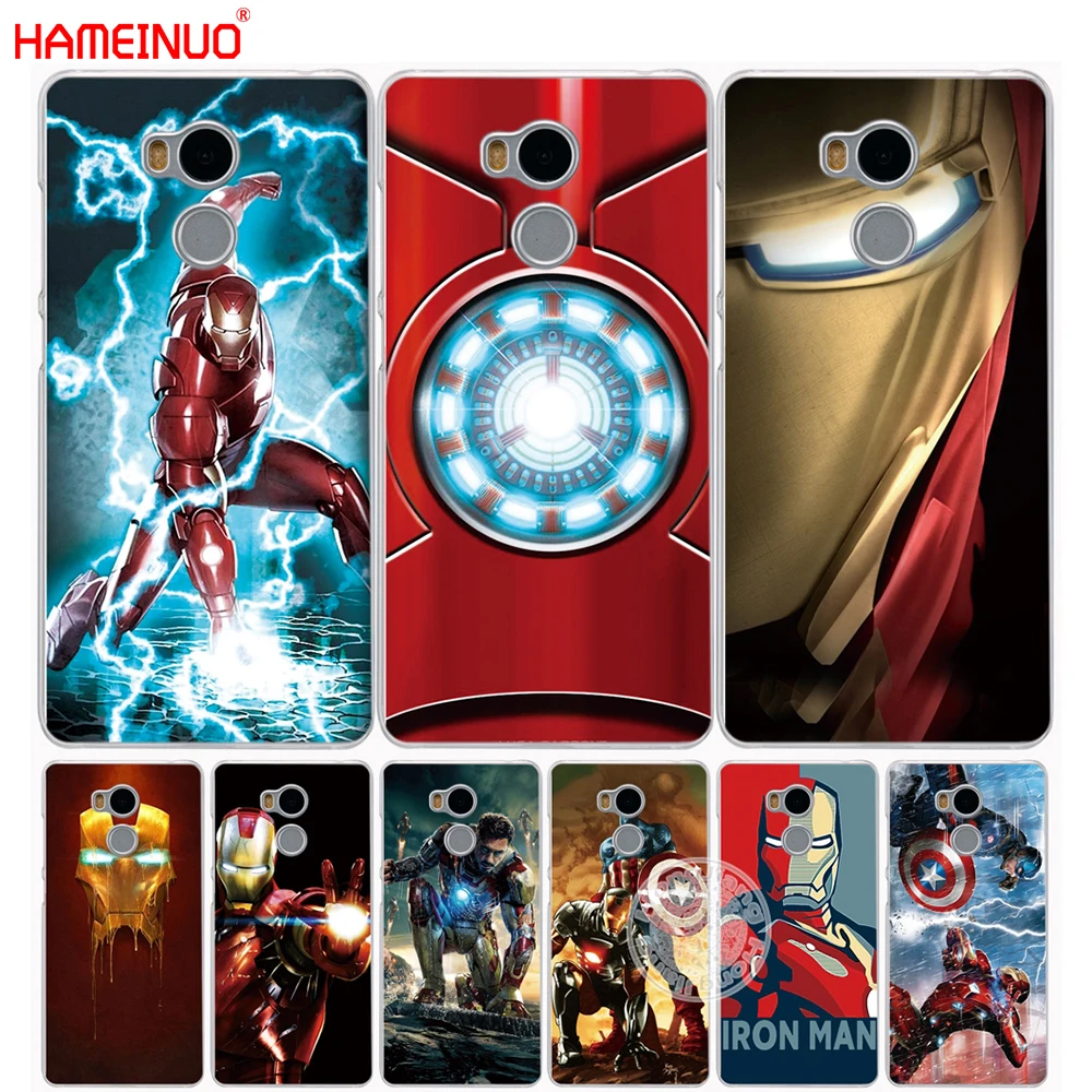 

HAMEINUO super hero Iron Man Cover phone Case for Xiaomi redmi 4 4A 1 1s 2 3 3s pro redmi note 4 4X 5A