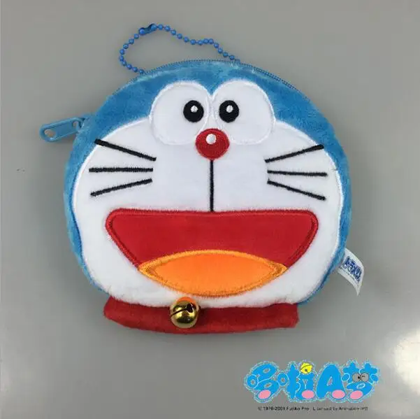 Японский мультфильм Doraemon Портмоне унисекс бумажник многофункциональный Kawaii сумка аниме плюшевые Игрушечные лошадки - Цвет: Type A