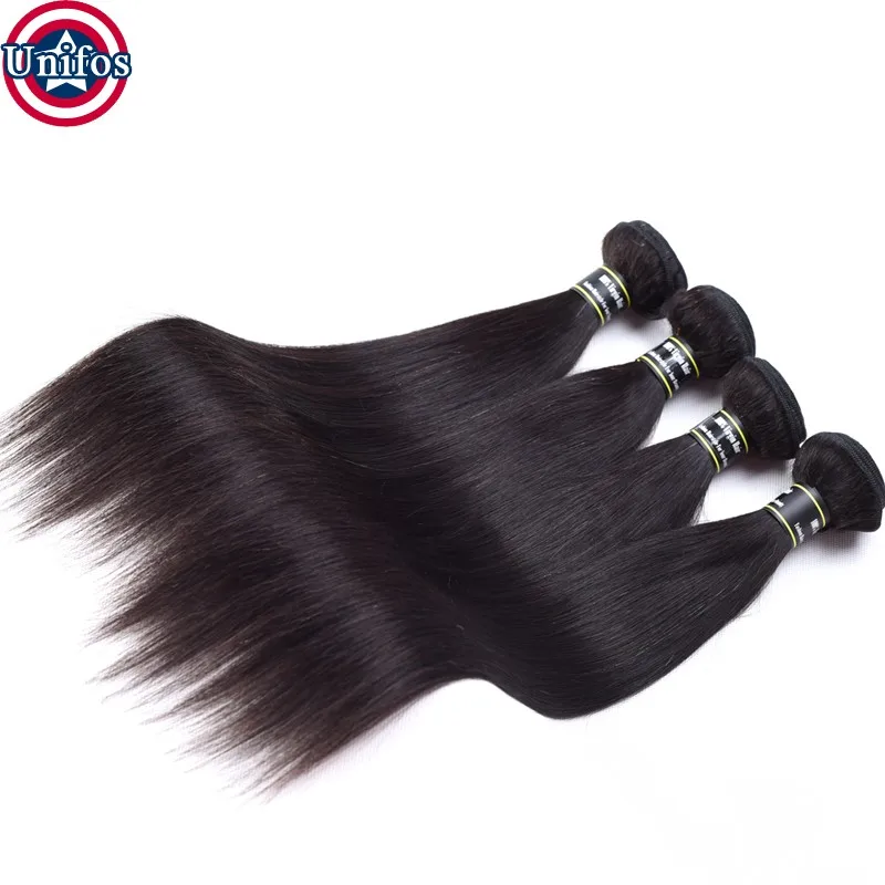 brazilian virgin hair straight natural black 1b hair human hair extensions-10