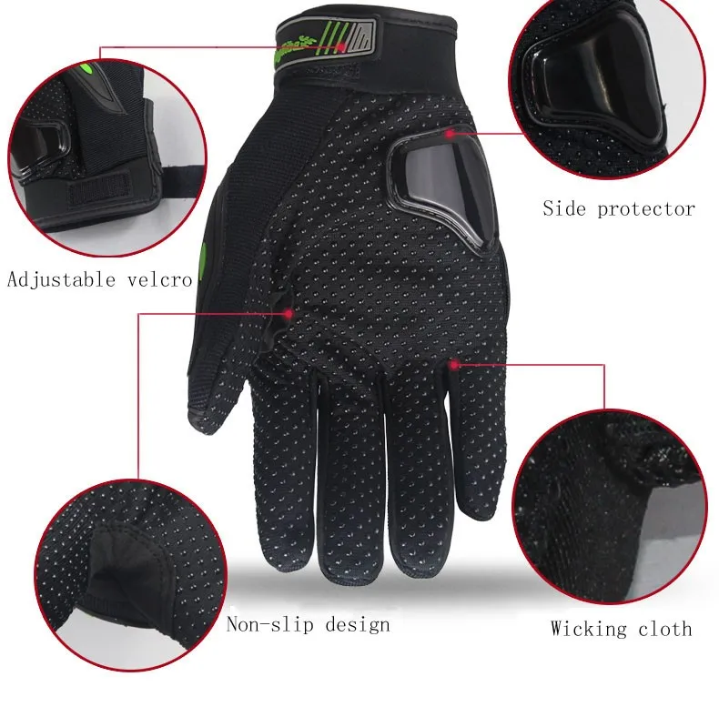 Перчатки для мотоциклистов, износостойкие Гоночные Перчатки для мотоциклистов, мотоциклетные перчатки из дышащей сетчатой ткани, перчатки для велоспорта Moto Luvas Guantes