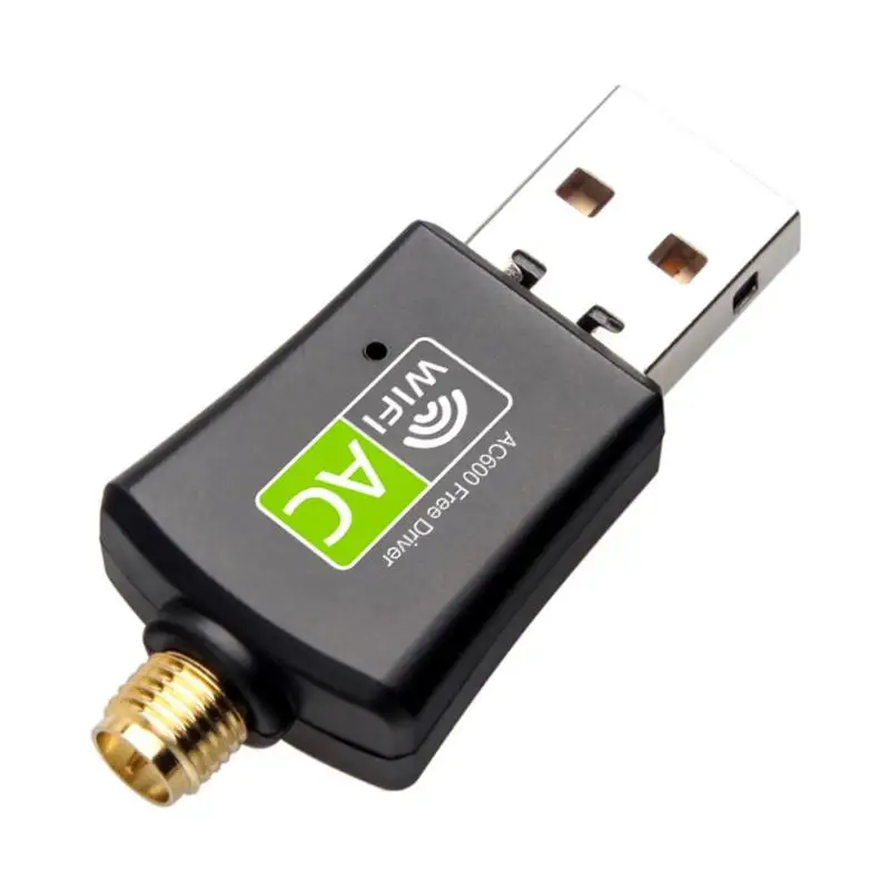 Двухдиапазонная сетевая карта 2,0 Мбит/с USB 600 беспроводная WiFi Антенна Dongle Беспроводной сетевой адаптер 802.11ac/a/b/g/n 5 г 2,4 ГГц сетевая карта
