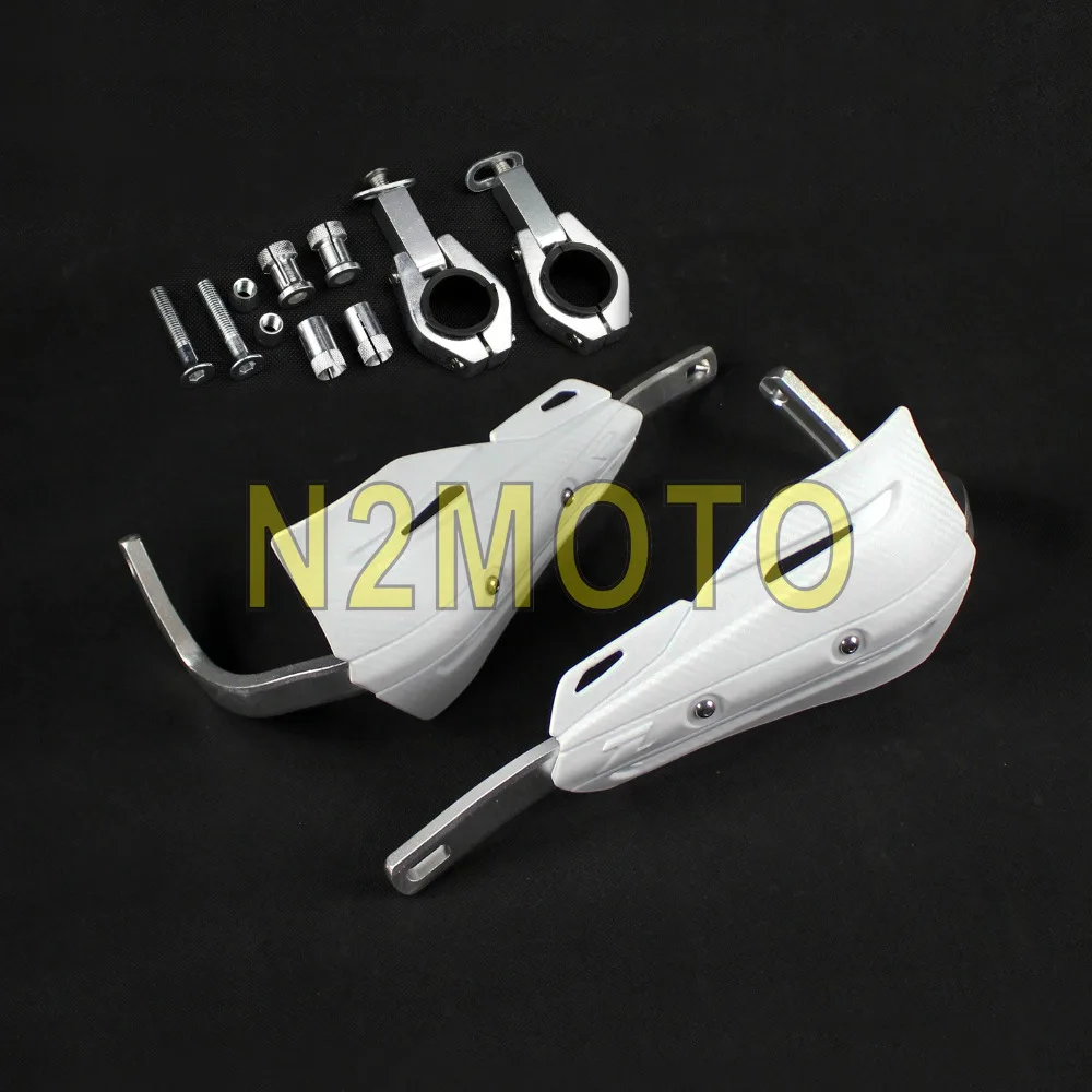 

White Motorcycles Hand Brush Shield Protector 1 1/8" 28mm for KTM XR CR CRF 250 350 400 600 650 Dirt Bike Off Road Handguard
