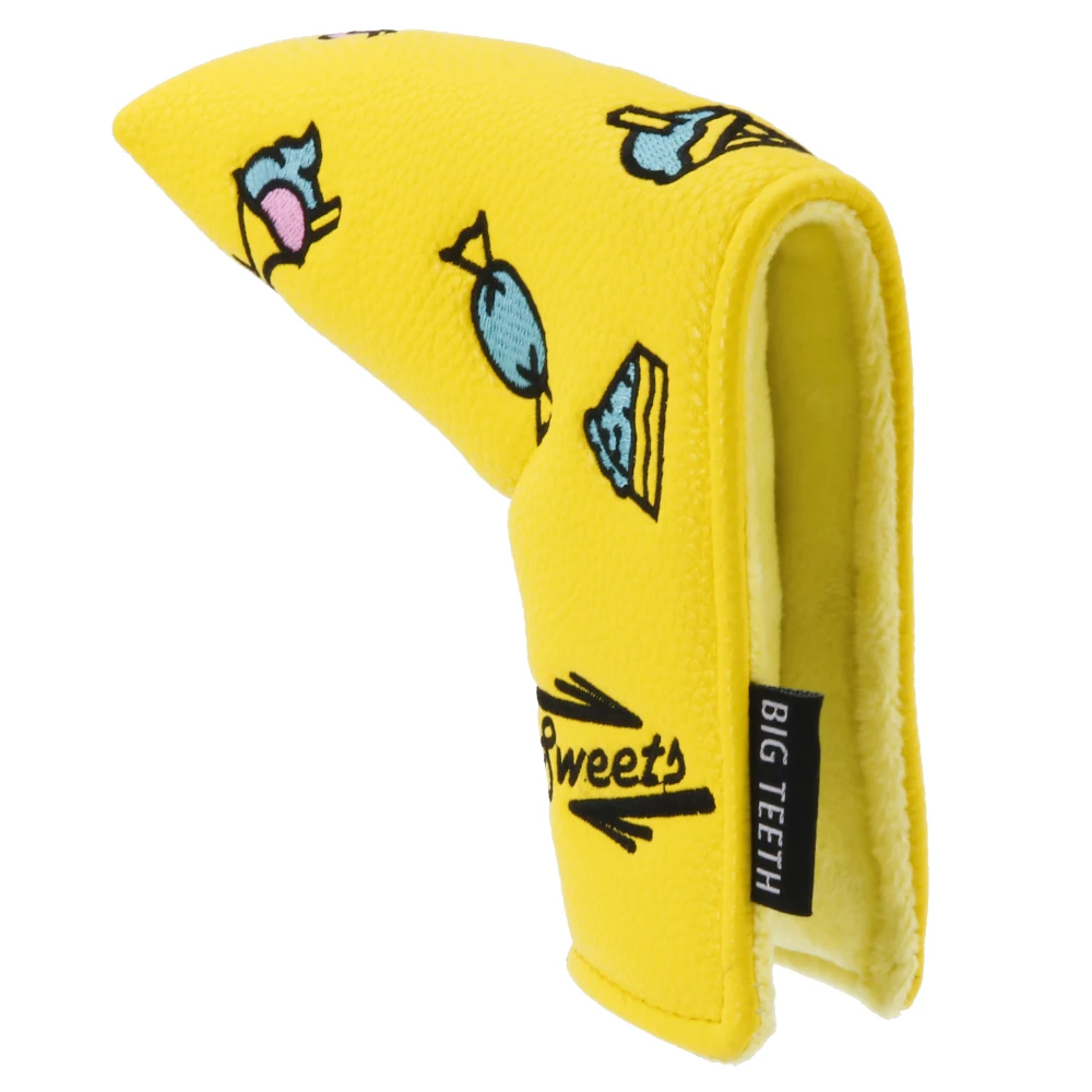 6003520 big teeth golf pingtype putter cover yellow (2)