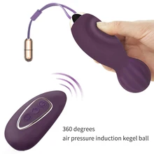 10 Speed Kegel Balls Vaginal Tight Exercise Vibrating Eggs Wireless Remote Vibrator Ben Wa Balls Jump Eggs Adult Toys For Women