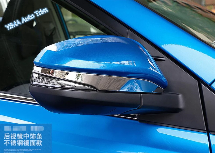 

Lapetus For Toyota Highlander 2014 2015 2016 Stainless Steel Auto Styling Side Door Mirror Rearview Stripe Cover Trim 2 Pcs