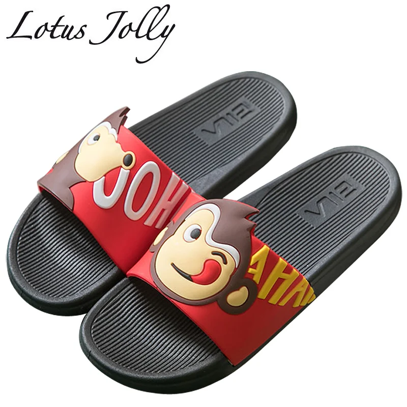 

Cartoon Monkey Summer Slippers Women Slide Sandals Beach Slides Soft Sole Sandals Women Shoes Flip Flops Dropshipping