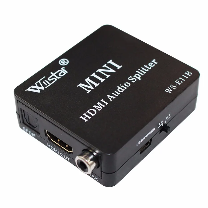 Wiistar HDMI в HDMI Оптический SPDIF поддержка 5,1 Аудио Видео экстрактор конвертер Сплиттер Высокое качество HDMI аудио сплиттер адаптер