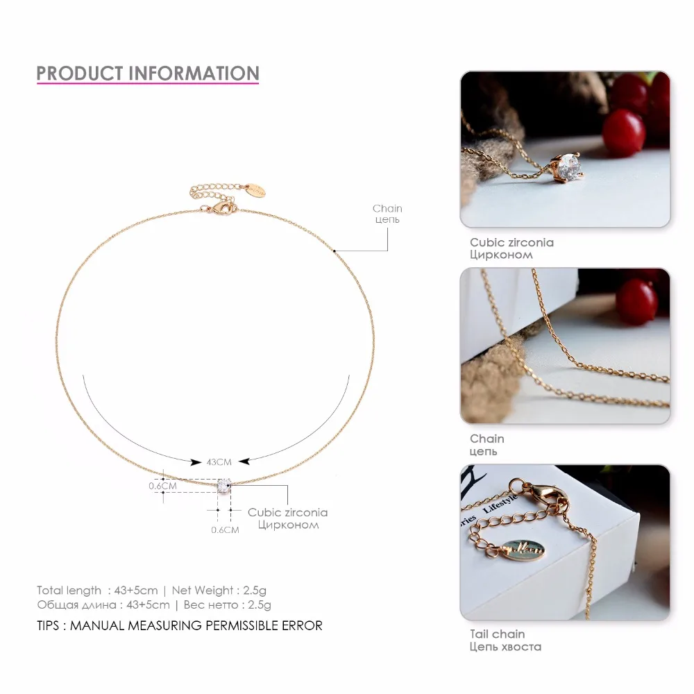 e-Manco Cubic Zircon Luxury Necklace for Women Classic Long Statement Necklaces Fashion Jewelry Women Accessories Unisex-2