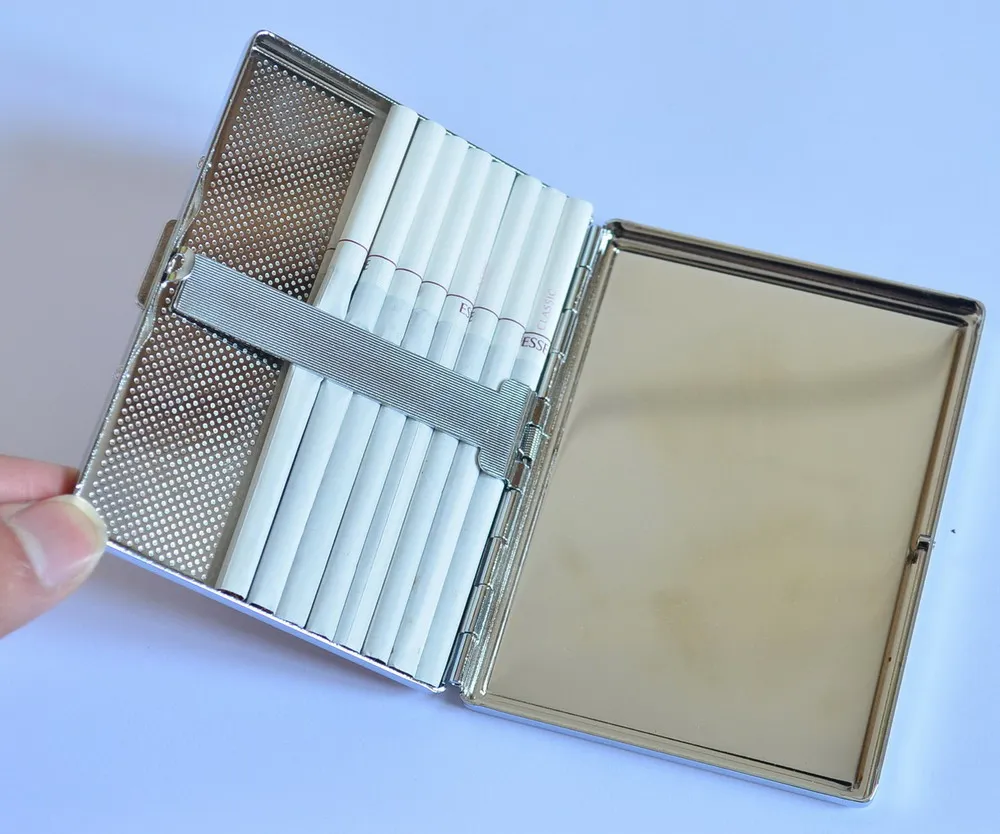 Download Hold 12pcs super slims Metal cigarette case,Cigarette Container slims Storage Holder Case Cover ...