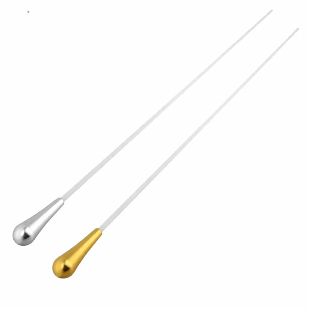 Band Conducting Baton Lightweight Metal Handle Musical Instrument Gold