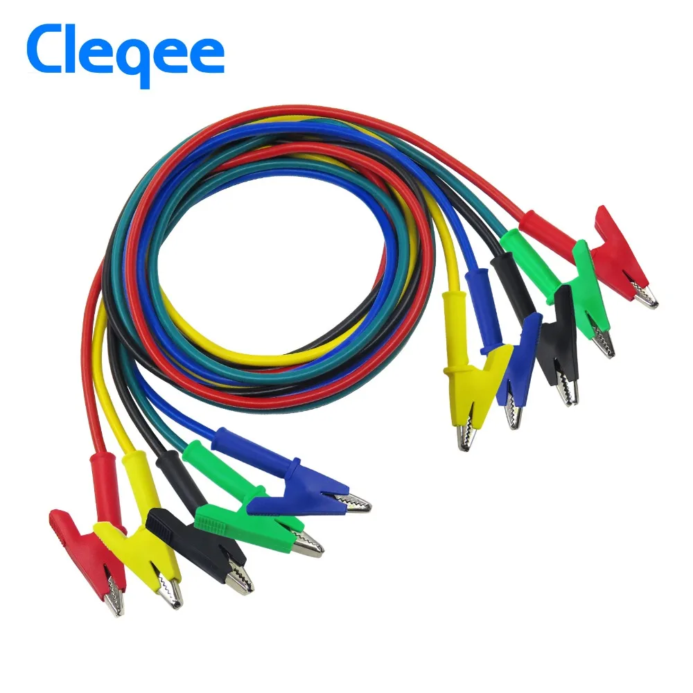 Cleqee P1024 двухсторонние зажимы кабель Аллигатор Тестирование зонд свинцовый