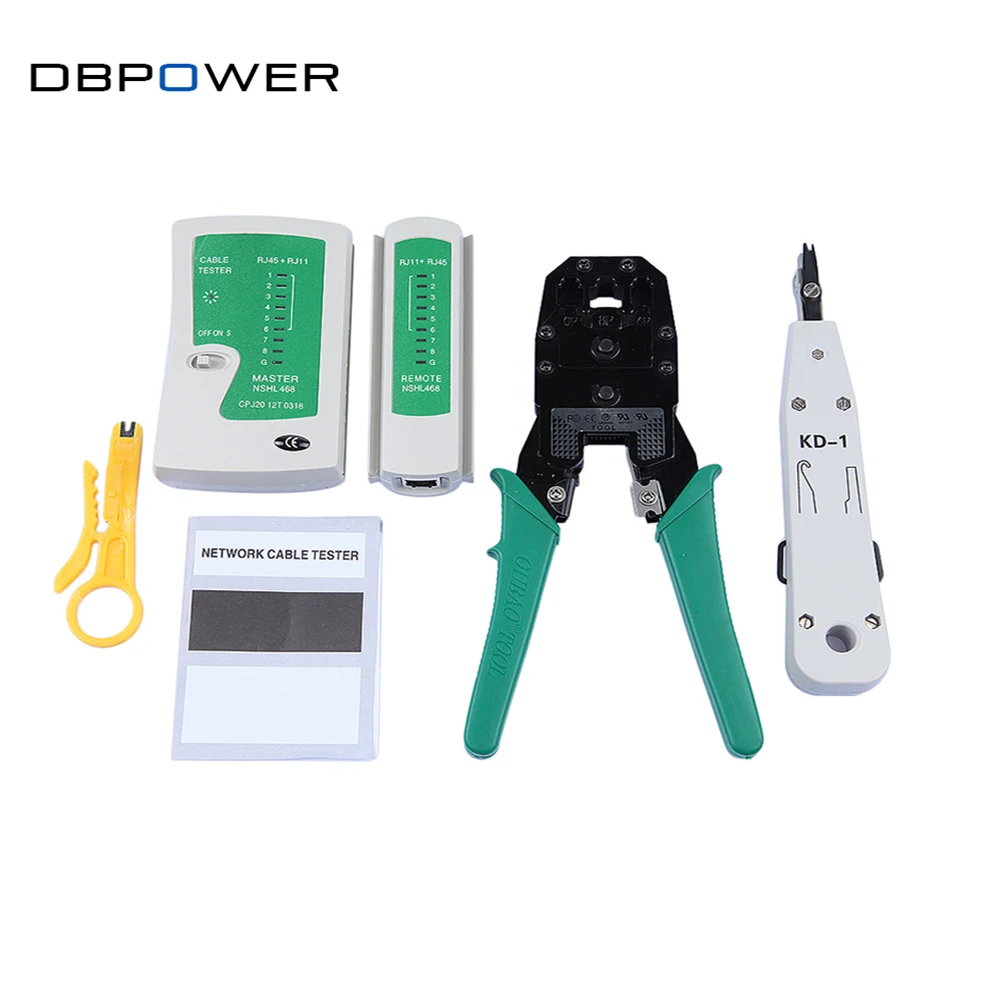 DBPOWER Network Cable Tester Punch Down RJ11 Cat5 Cat6 Wire