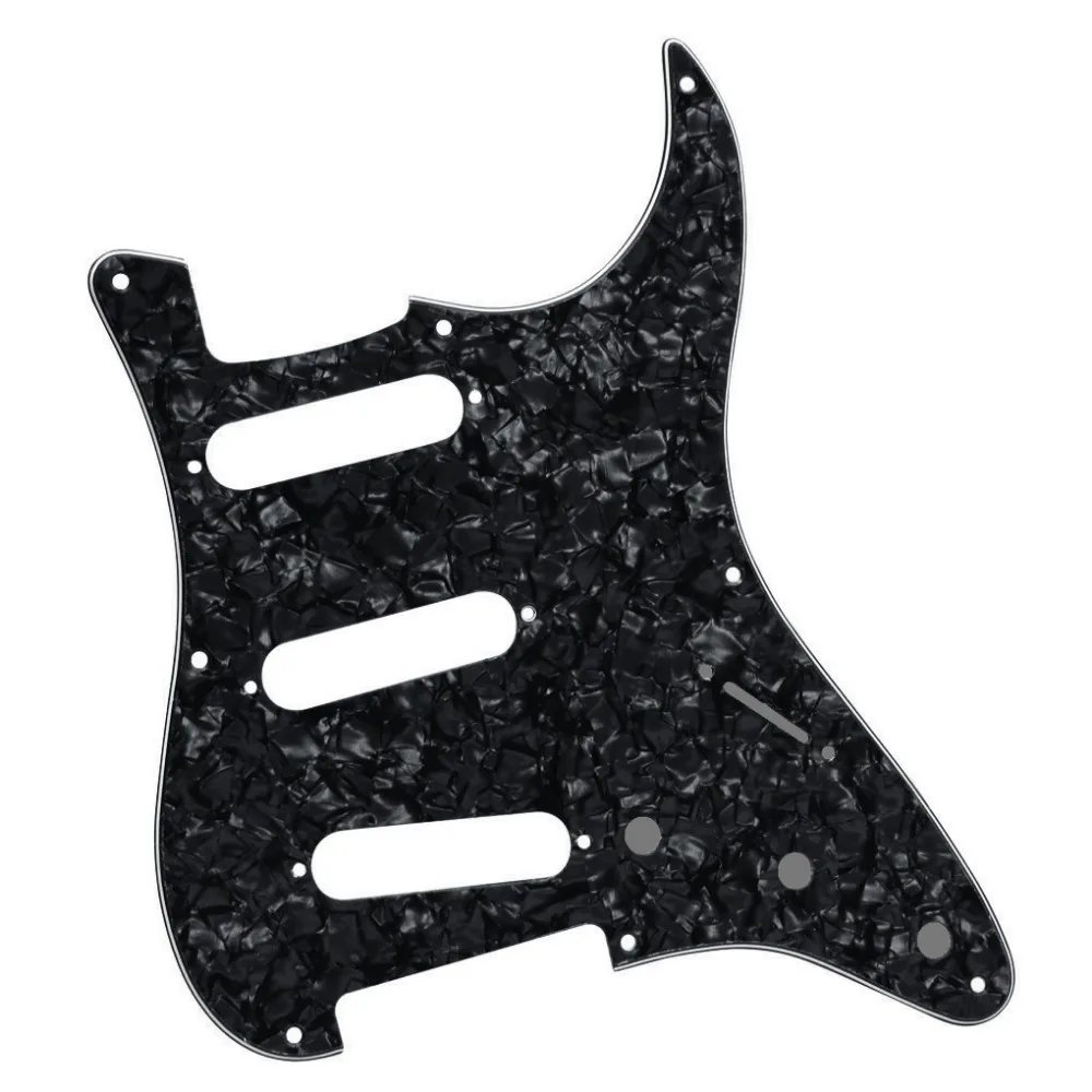 FLEOR 1 шт. винтажная 8 отверстий электрогитара Strat накладка sss pick Guard царапина пластина w/Винты гитарные части и аксессуары