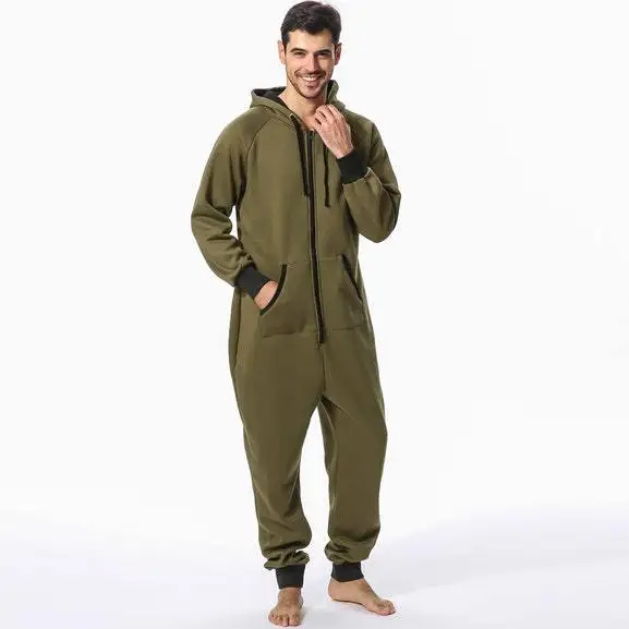 Centuryestar Tmall качественная Пижама Hombre Invierno с капюшоном Combinaison Pyjama Homme Hiver цельная Пижама для взрослых мужчин - Цвет: Небесно-голубой