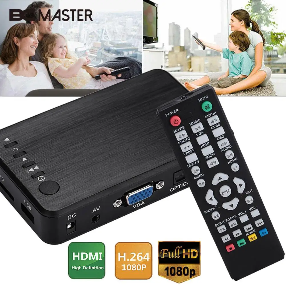 

Universal Converter Box Digital Media Player External HDD Player HDD Player Hometheater Home 1080P USB HDMI