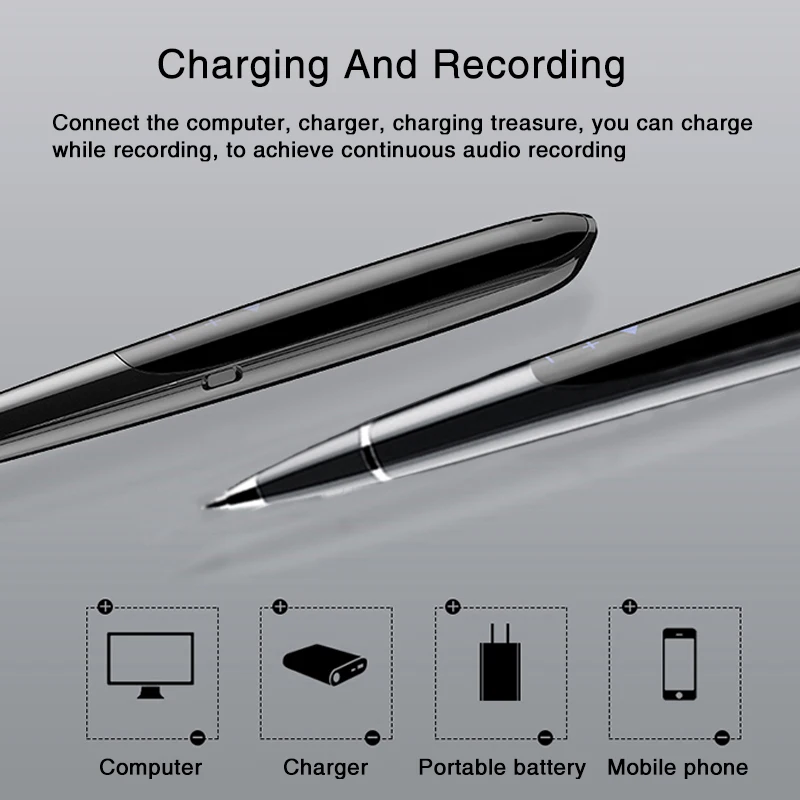 Professional Miniature Voice Activated Recorder Pen Invisible Smart HD MP3 Digital Mini Hidden Voice Recorders Pens