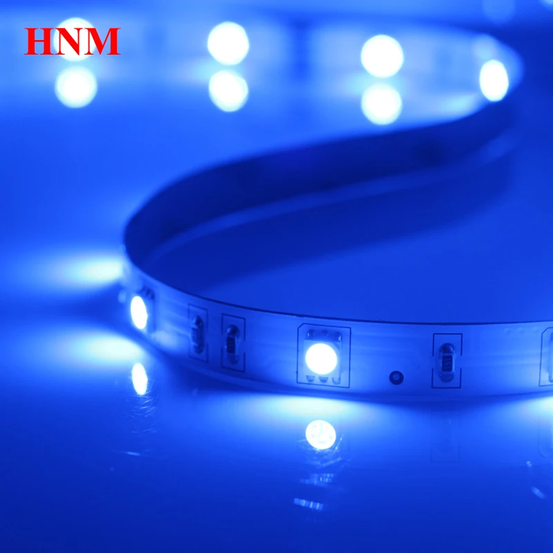 

5M Blue LED Strip 5050 30LEDs/m Blue Color SMD Flexible Tape LED Light Lamp SMD5050 White PCB Non-waterproof IP20 DC12V Input