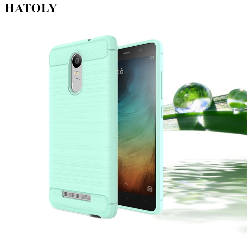 HATOLY For Capa Xiaomi Redmi Note 3 Pro Case Anti-knock Soft TPU Brushed Rugger Silicon Phone &lt |