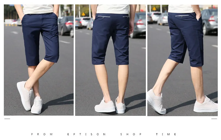 Новое поступление Повседневное летние х/б мужские шорты по колено хлопчатобумажные брюки шорты Винтаж Повседневное Для мужчин s короткие