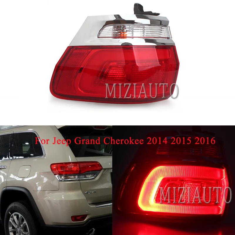 MIZIAUTO LED Tail Lights Rear Outer side For Jeep Grand Cherokee Taillight Lamp Brake Light Rear Bumper Light