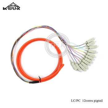 

Hot selling 10pcs 12core LC pigtail LC Connector fiber optic Pigtail MM Optical pigtail /cord Bundle fiber cable