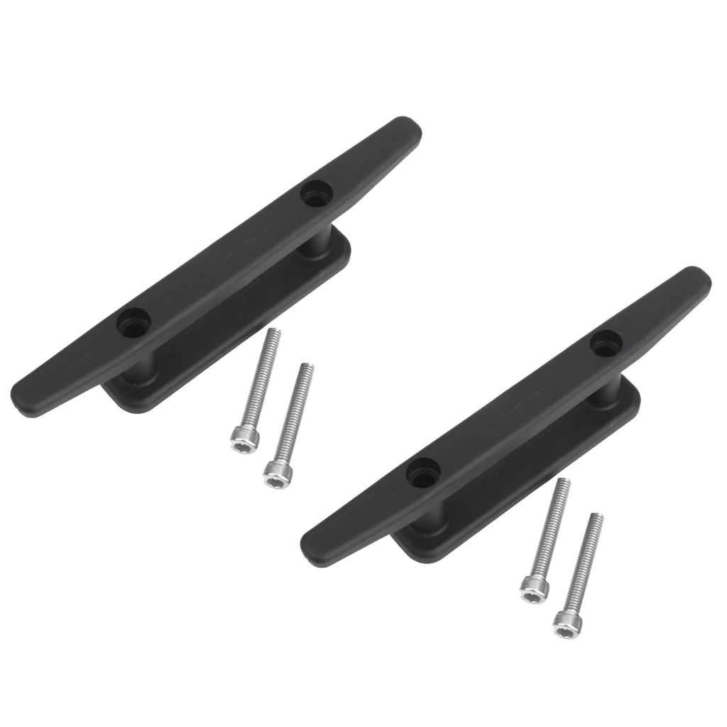 2 Pieces 163mm Durable Nylon Kayak Canoe Boat Marine Mooring Anchor Deck Cleat with Screws
