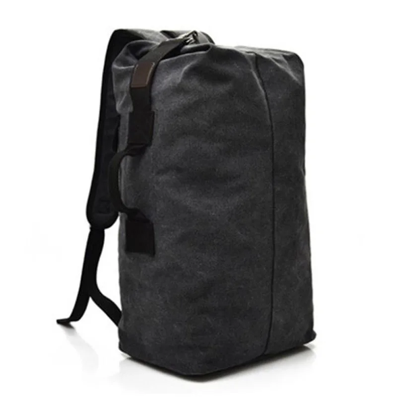 Винтажные брезентовые военные рюкзаки Canta для путешествий, большая вместительность, спортивные армейские сумки для мужчин, уличная тактическая сумка на плечо - Цвет: Black Small
