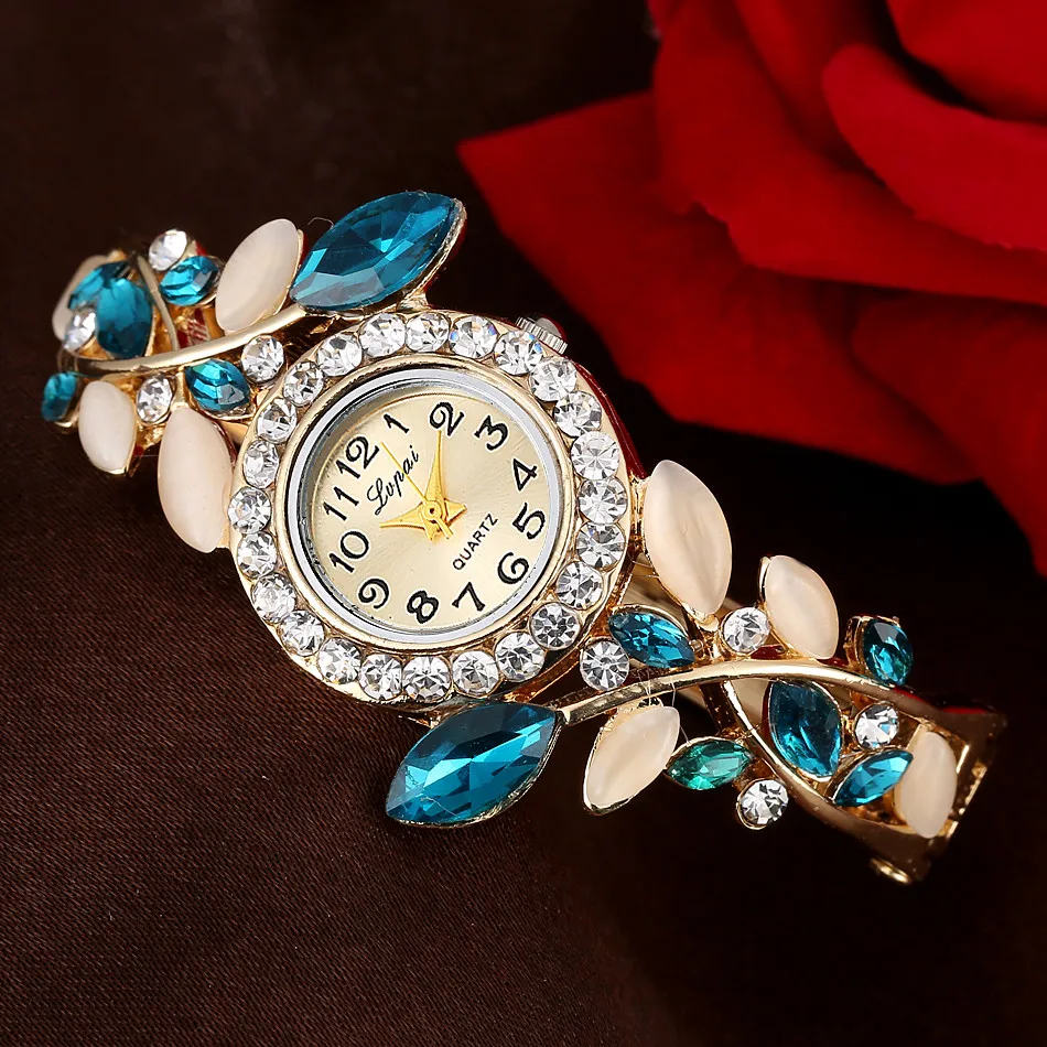 LVPAI горячая Распродажа роскошные женские часы-браслет винтажные часы с ремешком для женщин Q