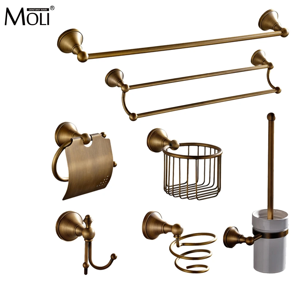 

Bathroom Vessel Sink Faucet Antique Bronze Hot and Cold Water Mixer Crane With Pop Up Basin Sink Tap