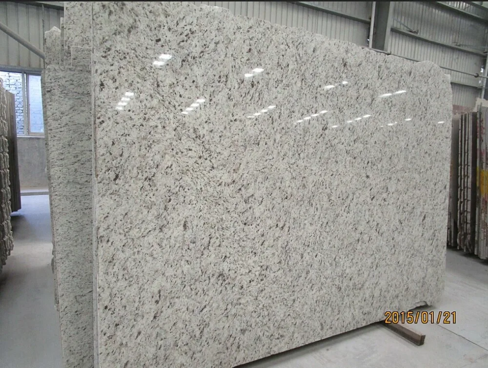 White Rose From Brazil Granite Slab Random Length Slab Cut To