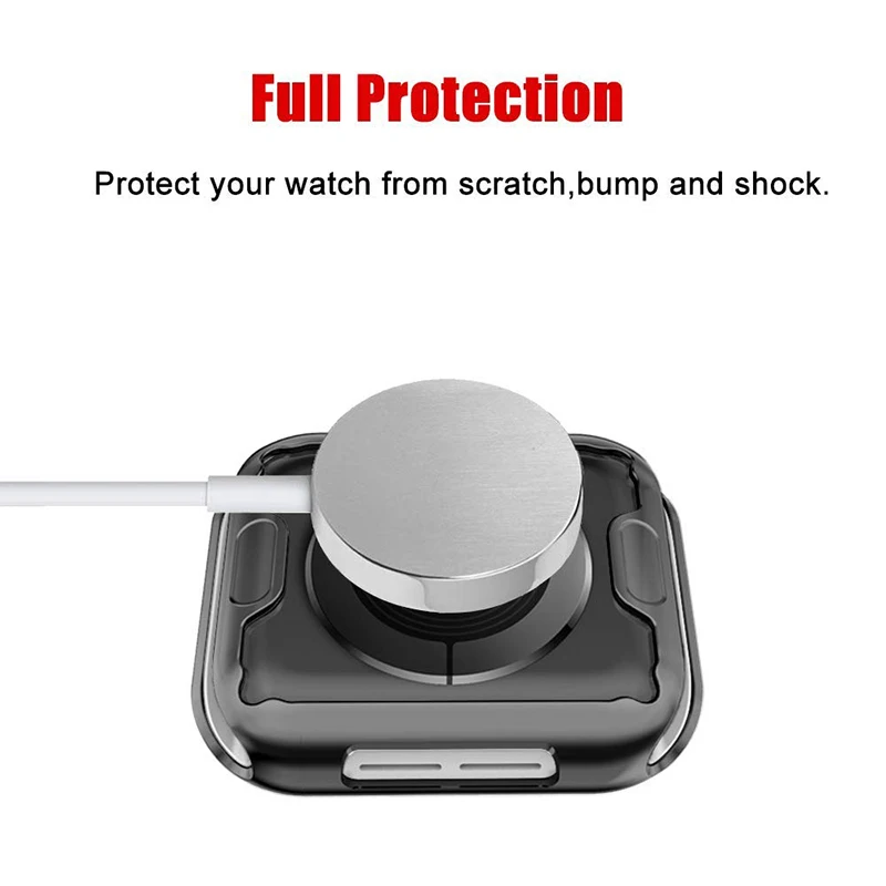 Slim TPU Screen Protector For Apple Watch case 360 Degree Soft Clear Case for iWatch 4 3 2 1 case apple 4 40mm 40mm 38mm 44mm Slim TPU Screen Protector For Apple Watch case 360 Degree Soft Clear Case for iWatch 4 3 2 1 case apple 4 40mm 40mm 38mm 44mm