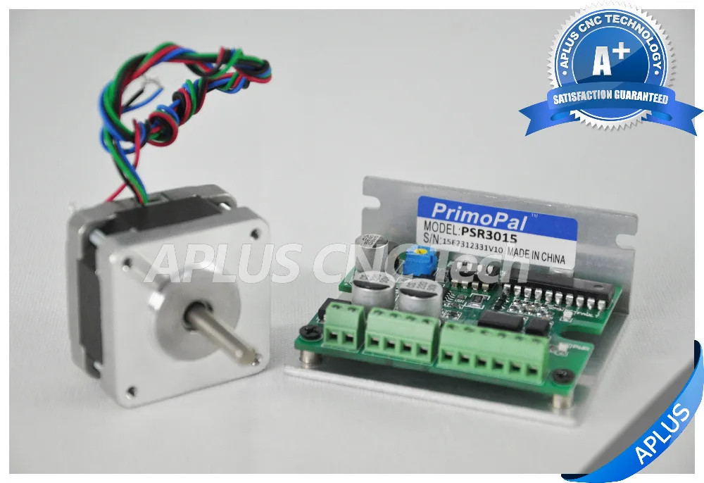 

NEMA 16 Stepper Motor (19.8oz-in/26mm/0.6A) + Stepper Motor Driver PSR3015