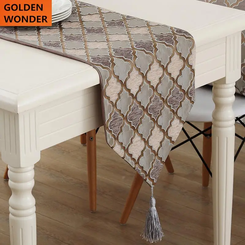 European Luxury Table Runner Decorated Bedroom Bed Towel Table