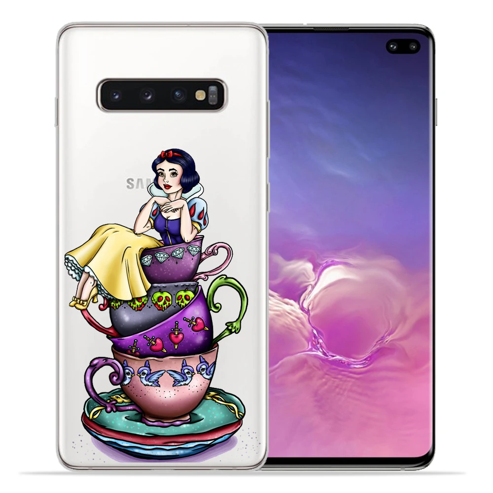 Чехол принцессы для Funda samsung S10 Мягкий силиконовый чехол для samsung S8 S10 Plus S7 S6 Edge S10 Lite Note9 8 чехол с русалкой Etui