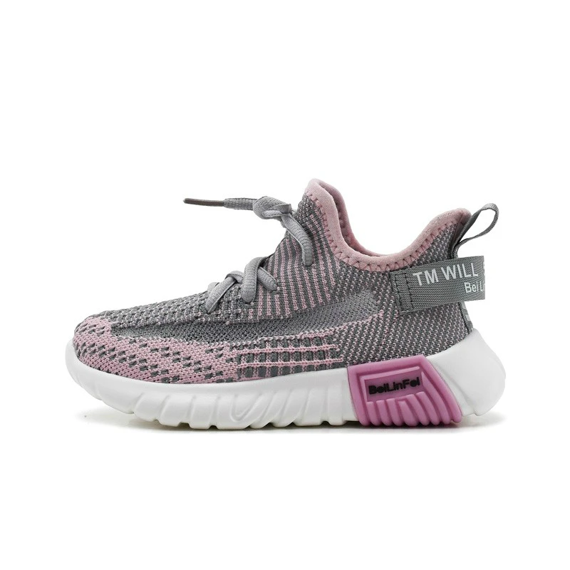 

Spring 2019 Girls Boys Hot Mesh Sneakers Baby/Toddler/Little/Big Kid Knitted Lightweight Trainers Children Causal School Shoes